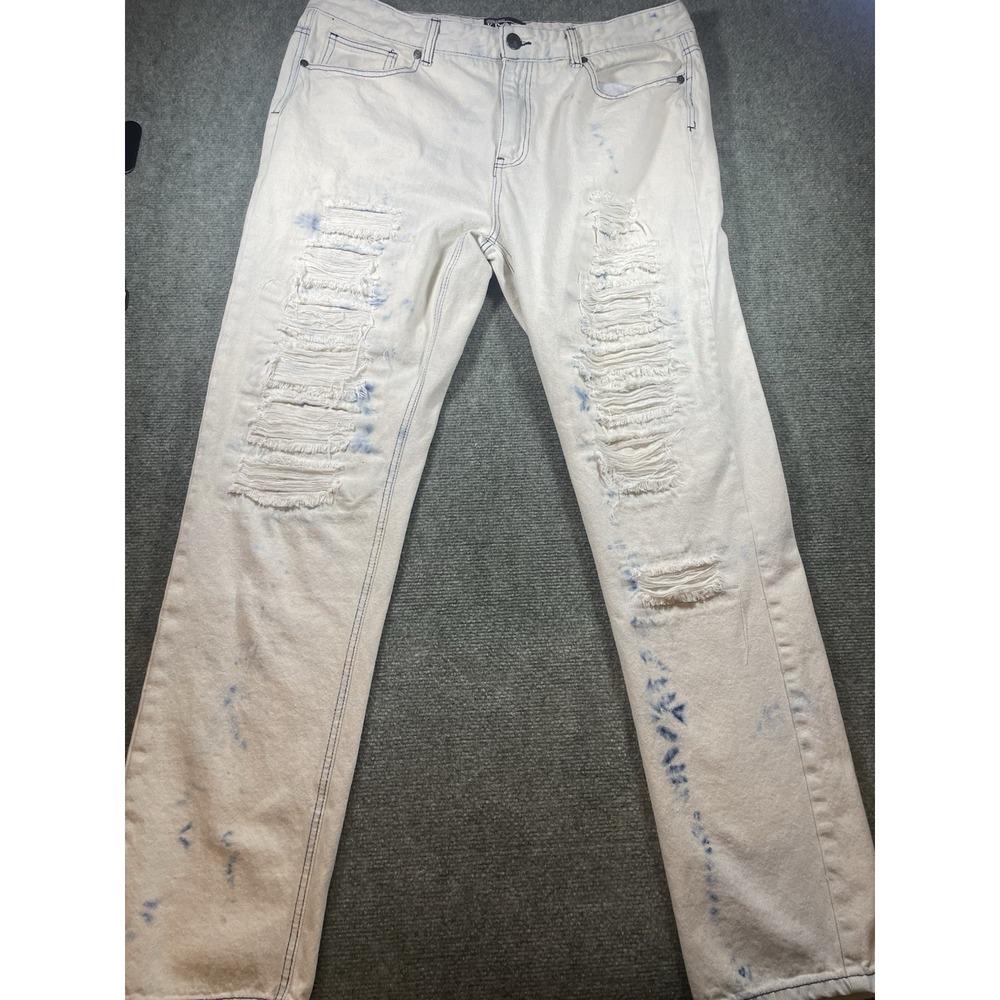 Kroix Premium Denim distressed jeans White 40x33